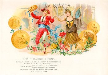 La Gavota cigar box label