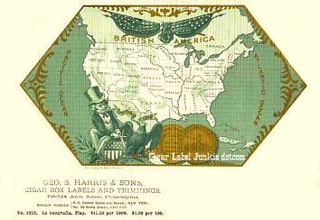 La Geografla cigar box label