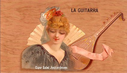 La Guitarra cigar box label