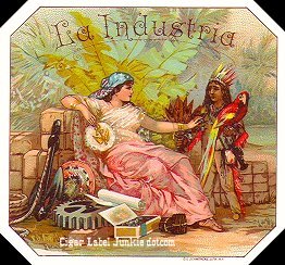 La Industria cigar label