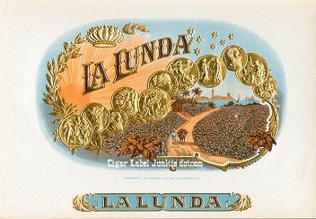 La Lunda inner cigar label