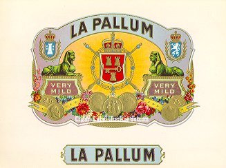 La Pallum inner cigar label