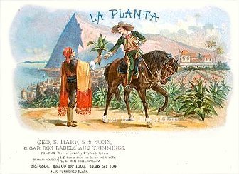 La Planta cigar box label