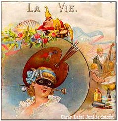 La Vie cigar box label