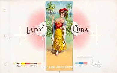 Lady Cuba inner cigar label