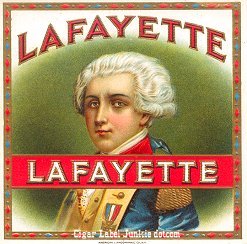 Lafayette outer cigar label