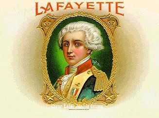 Lafayette cigar box label