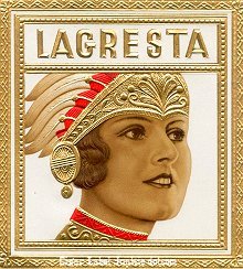 Lagresta outer cigar label