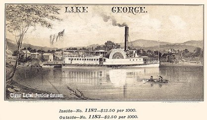 Lake George cigar box label