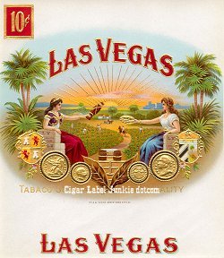 Las Vegas inner cigar label