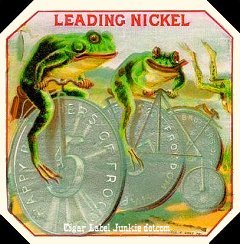 Leading Nickel- cigar box label