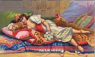 Leila- cigar box label