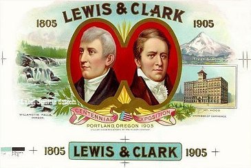 Lewis Clark cigar box label