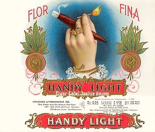 Handy Light- cigar box label