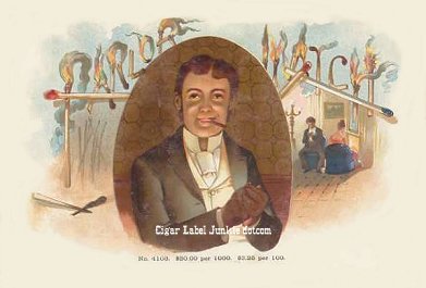 Parlor Match- cigar box label