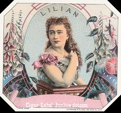 Lilian cigar box label