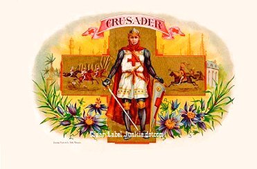 Crusader- cigar box label