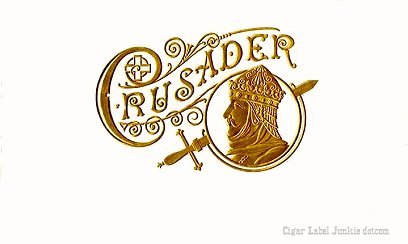 Crusader ts- cigar box label