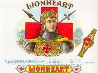 Lion Heart-cigar box label