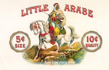 Little Arabe cigar box label