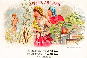 Little Archer-cigar box label