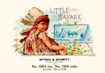 Little Savage cigar box label