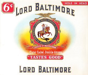 Lord Baltimore inner cigar label