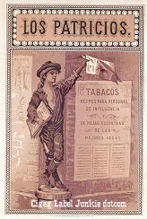 Los Patricios cigar box label