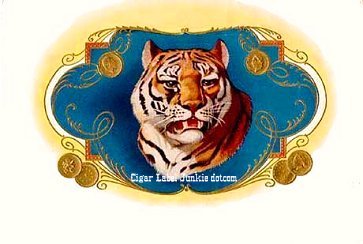 UT Tiger- cigar box label