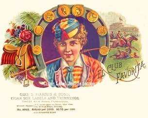 El Club Favorita- cigar box label