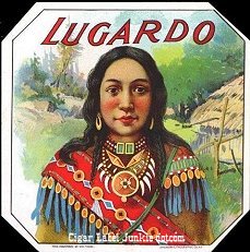 Lugardo cigar box label