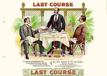 Last Course- cigar box label