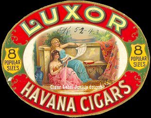Luxor cigar box label