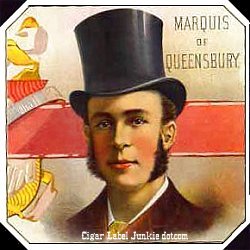 M of Queensbury cigar box label