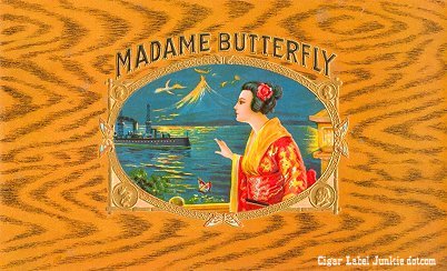 Madame B cigar box label