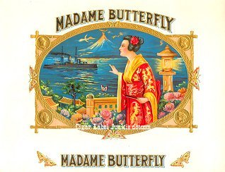 Madame B inner cigar label