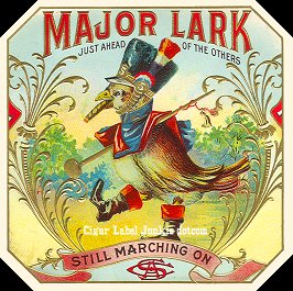 Major Lark- cigar label