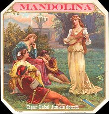 Mandolina cigar box label
