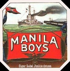 Manila Boys cigar box label