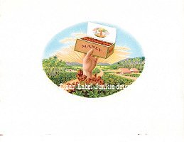 Manly top sheet cigar box label