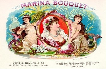 Marina Bouquet- cigar box label