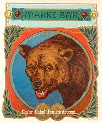 Marke Bar- cigar box label