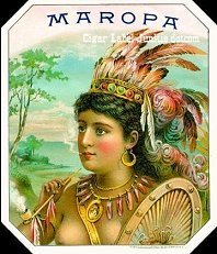 Maropa cigar box label