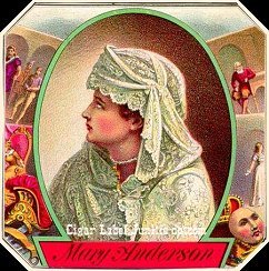Mary Anderson cigar box label