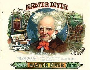 Master Diver cigar box label