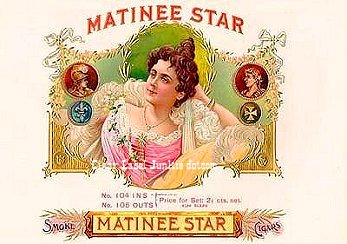 the arts - actors theme cigar label