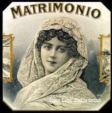 Matrimonio cigar label