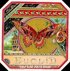 Euclid- cigar box label