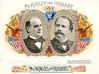 McKinley-Hobart cigar box label