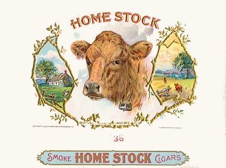 Home Stock- cigar box label